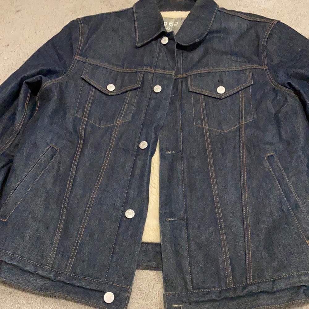 Gap Denim Jacket with Sherpa Interior